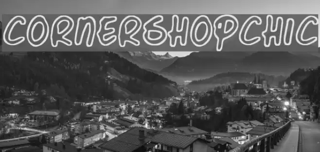 Corner Shop Chic Font examples