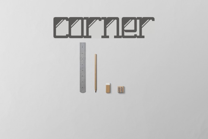 Corner Font examples