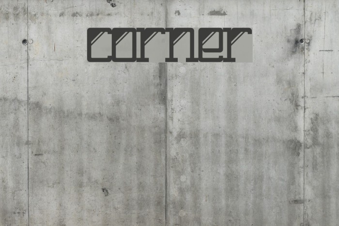 Corner Font examples