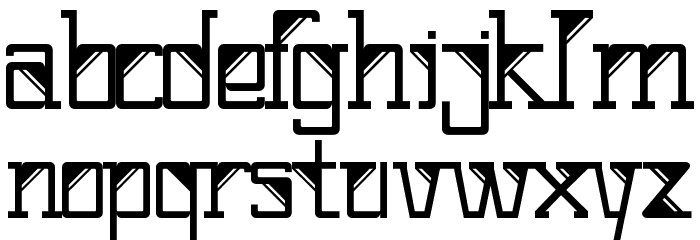 Corner Font LOWERCASE
