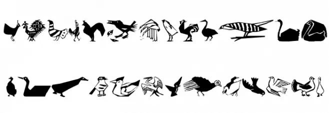 CorneredBirds フォント 大文字