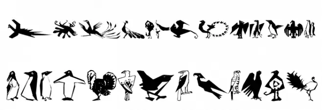 CorneredBirds फ़ॉन्ट लोअरकेस