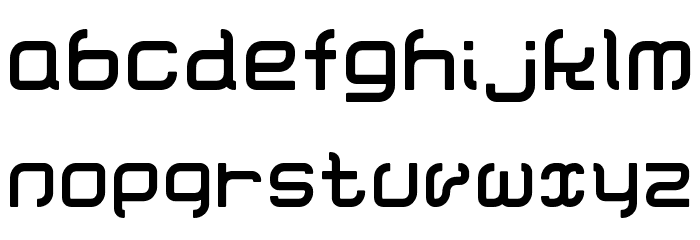 Cornering Font LOWERCASE