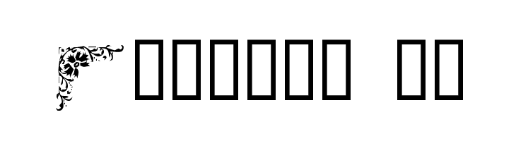 Corners 1 Font LOWERCASE