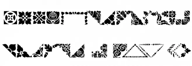 Corners & Borders Font Litere mari