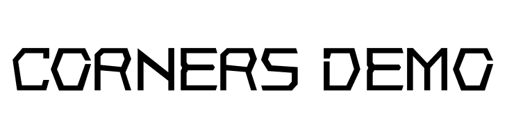 Corners Demo  フリーフォントのダウンロード