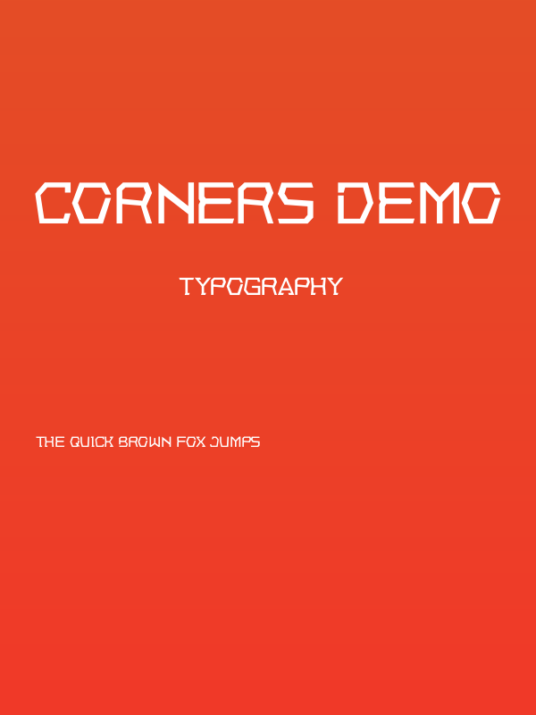 Corners Demo Poster