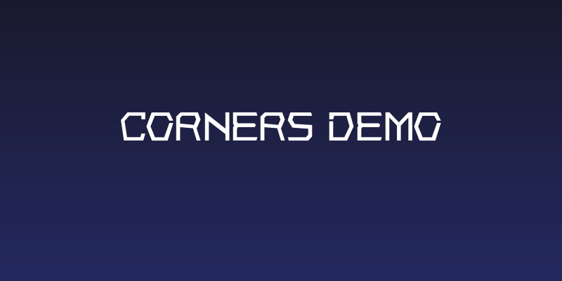 Corners Demo Social Header