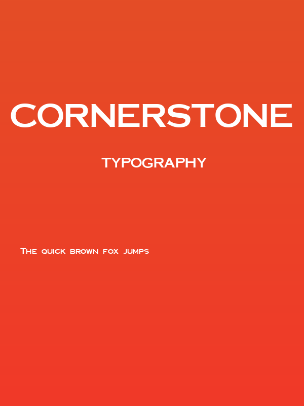 Cornerstone Regular Poster