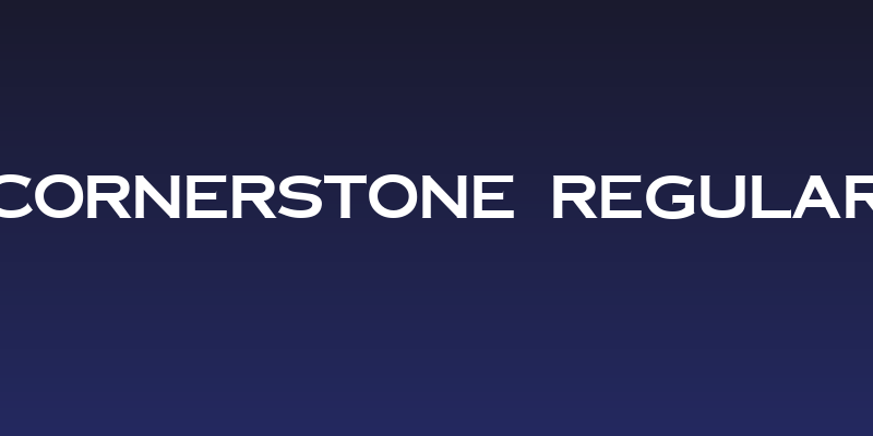 Cornerstone Regular Social Header
