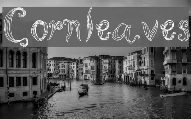 Cornleaves Font examples