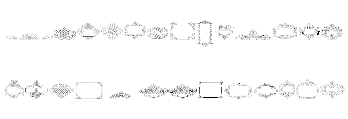 Cornucopia Caligrafica Font LOWERCASE
