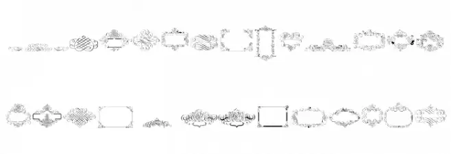 Cornucopia Caligrafica خط أحرف صغيرة