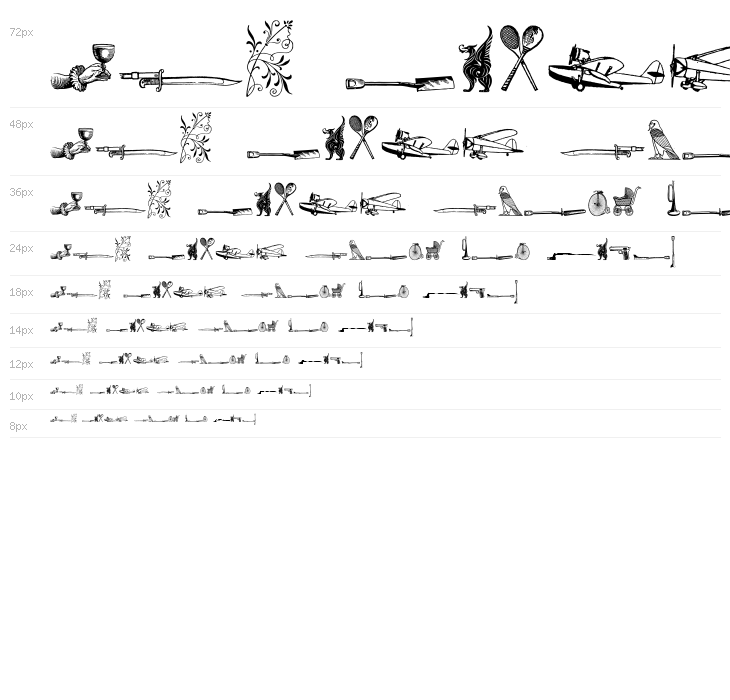 Cornucopia od Dingbats Six Waterfall