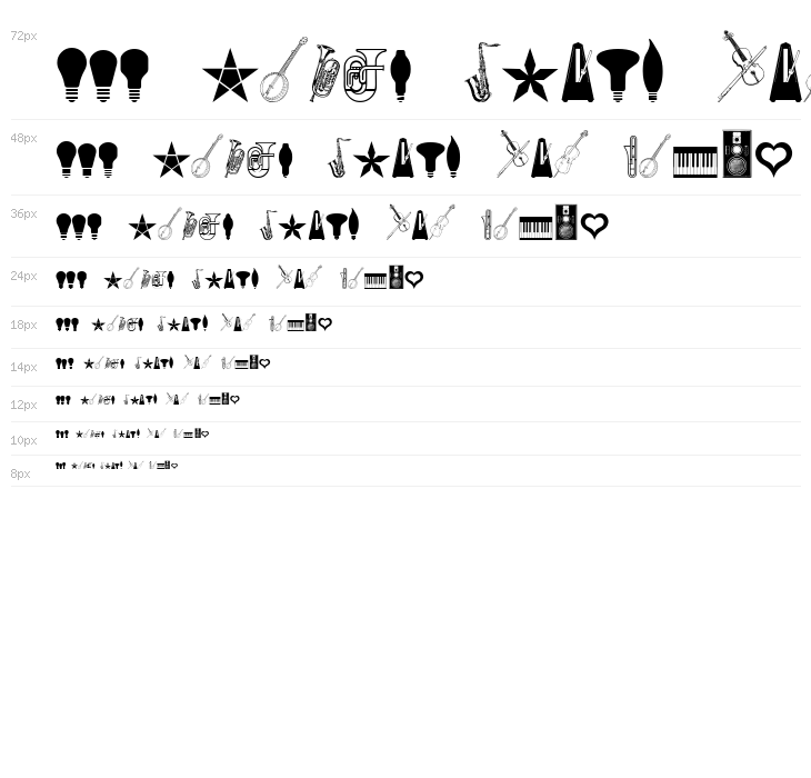 Cornucopia of Dingbats Eight Waterfall