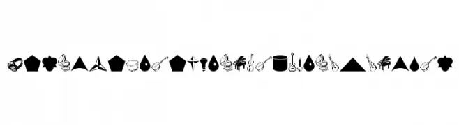 Cornucopia of Dingbats Nine Regular  Frei Schriftart Herunterladen