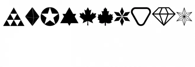 Cornucopia of Dingbats Nine Regular Font OTHER CHARS