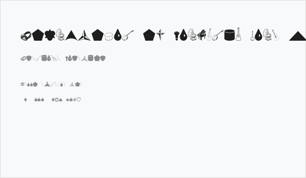 Cornucopia of Dingbats Nine Regular Business Card