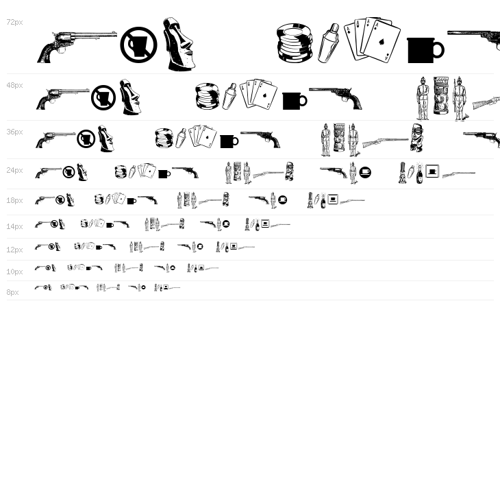 Cornucopia of Dingbats Seven Waterfall