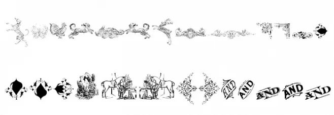 Cornucopia of Dingbats Three Schriftart Groß