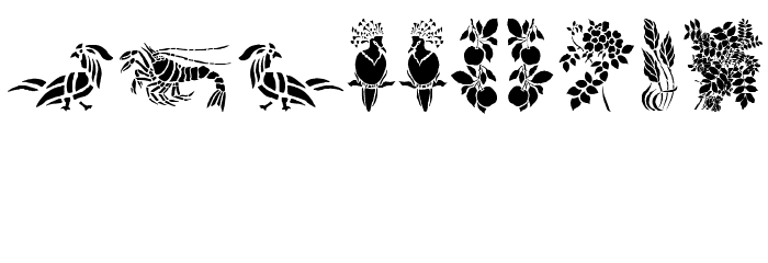 Cornucopia of Dingbats Two Font OTHER CHARS