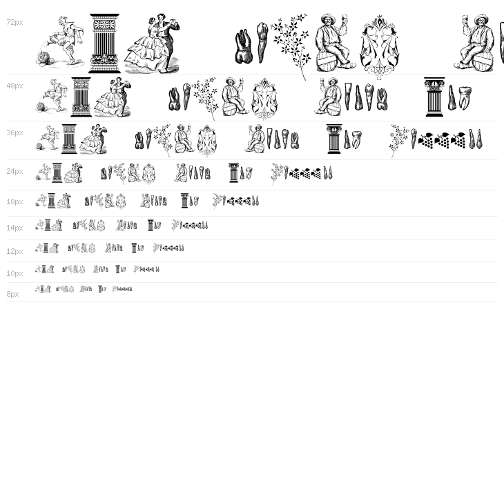 Cornucopia of Dingbats Two Waterfall