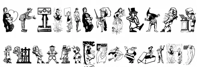 Cornucopia of Dingbats Polices MAJUSCULES