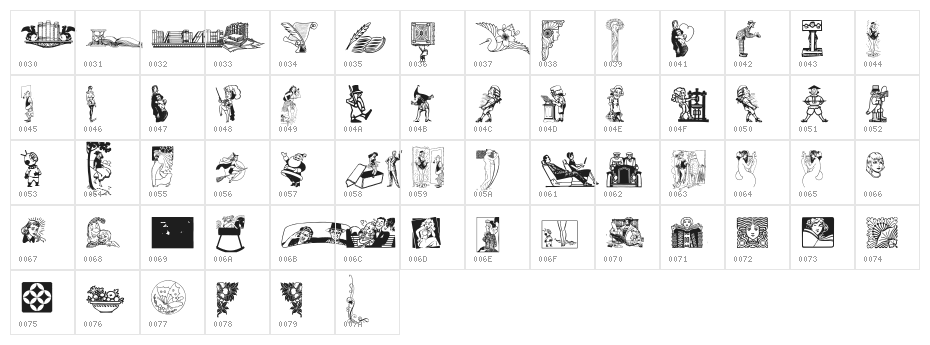 Cornucopia of Dingbats Character Map