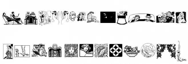 Cornucopia of Dingbats Fonte MINÚSCULAS