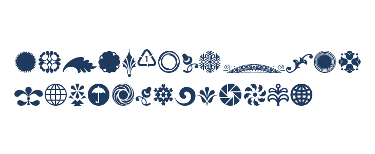 Cornucopia of Ornaments Four Lowercase