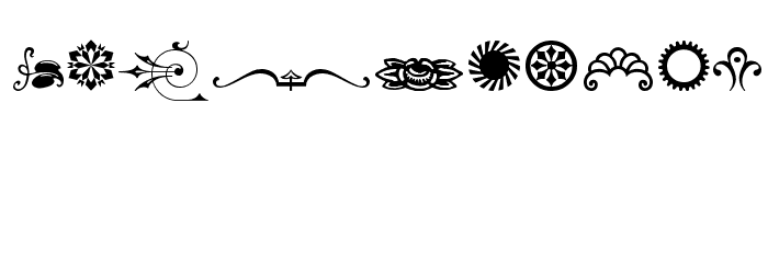 Cornucopia of Ornaments Three Font OTHER CHARS