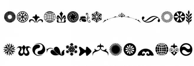Cornucopia of Ornaments Three फ़ॉन्ट लोअरकेस
