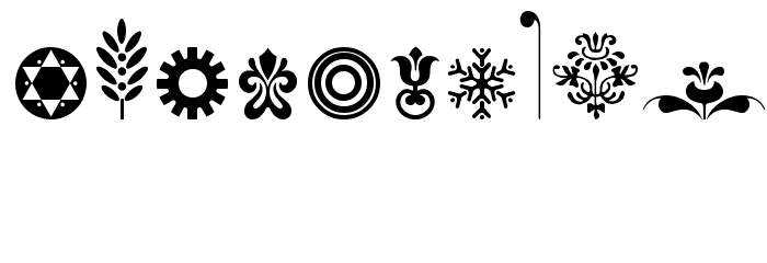 Cornucopia of Ornaments Two Font OTHER CHARS