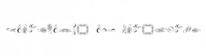 Cornucopia of Ornaments  Frei Schriftart Herunterladen