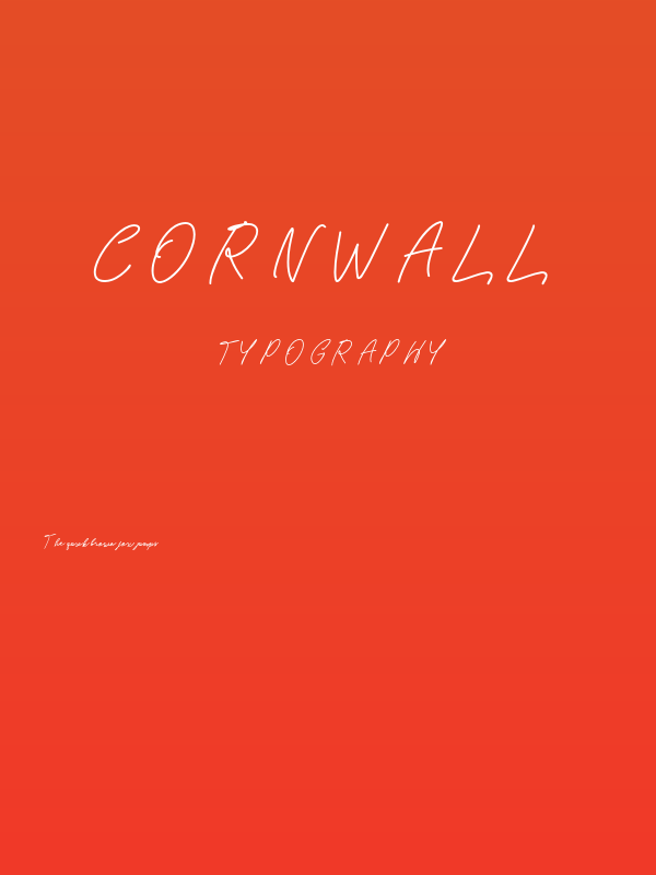 Cornwall Poster
