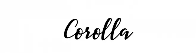 Corolla  Frei Schriftart Herunterladen