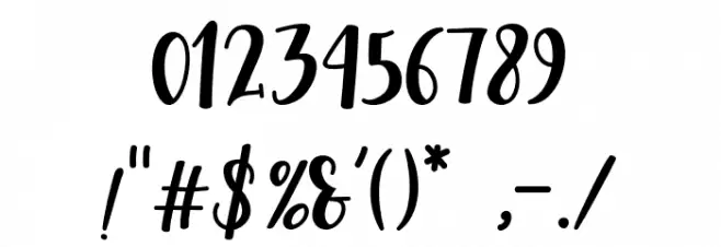 Corolla Font OTHER CHARS