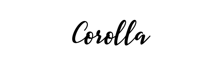 Corolla  font caratteri gratis