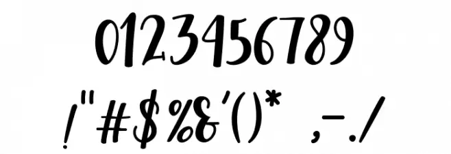 Corolla Font OTHER CHARS