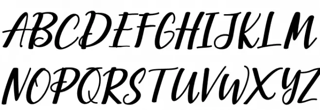Corolla Schriftart Groß