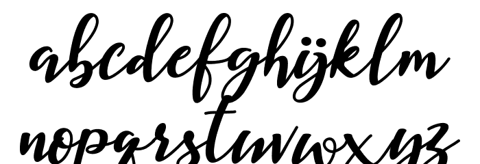 Corolla Font LOWERCASE