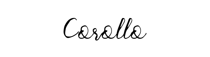 Corollo  Frei Schriftart Herunterladen