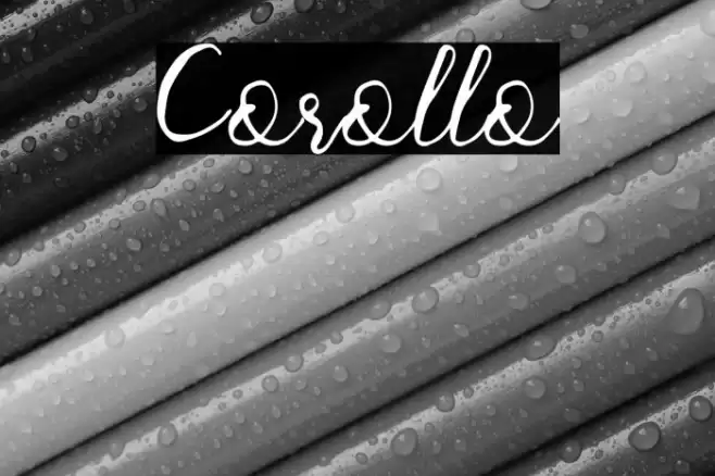 Corollo Font examples