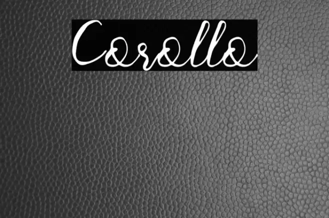 Corollo Font examples