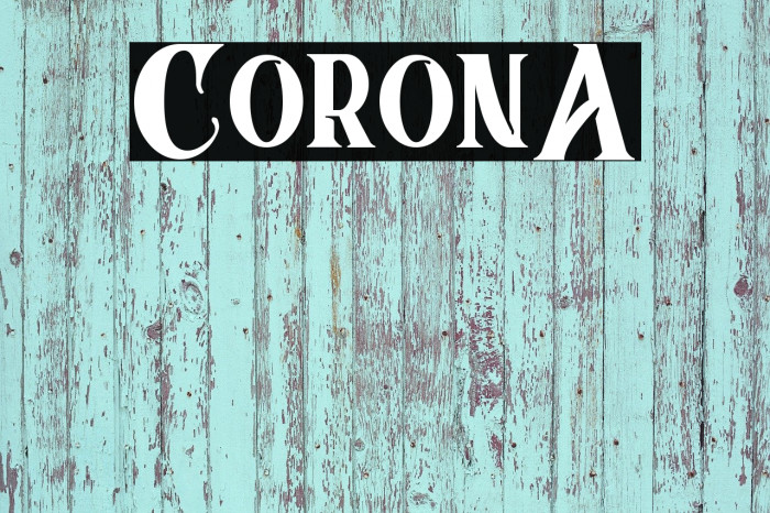 CoronA Font examples