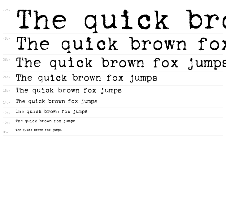 Corona 4 Typewriter Waterfall