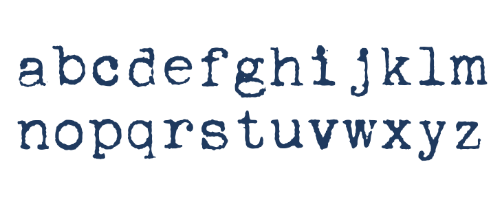 Corona 4 Typewriter Lowercase