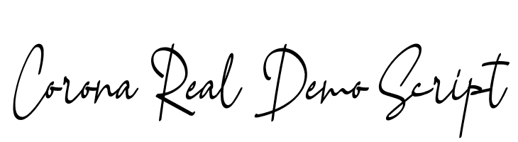 Corona Real Demo Script  Frei Schriftart Herunterladen