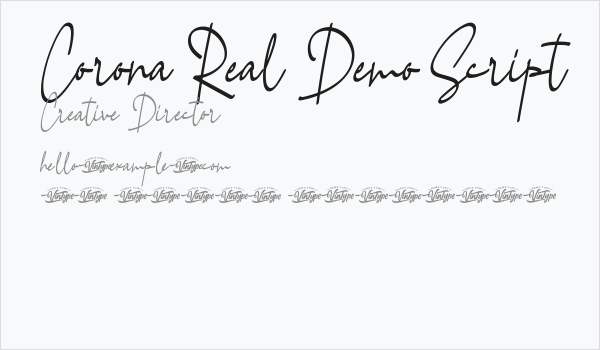 Corona Real Demo Script Business Card