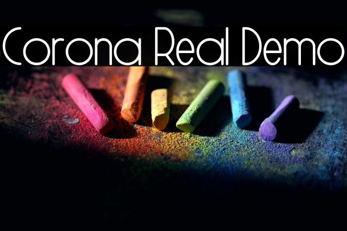 Corona Real Demo Example 2